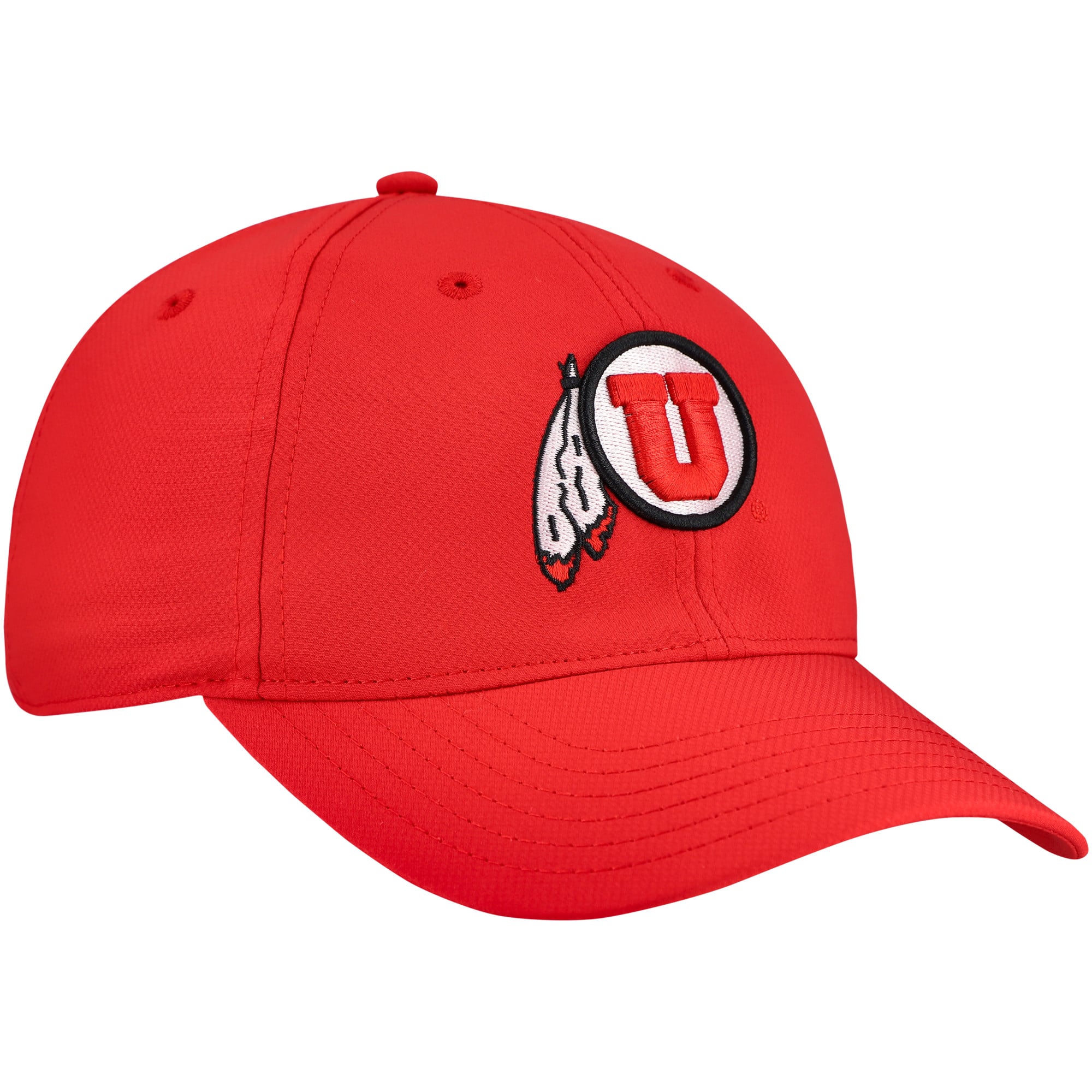 Men's Top of the World Red Utah Utes Victory Trainer Adjustable Hat